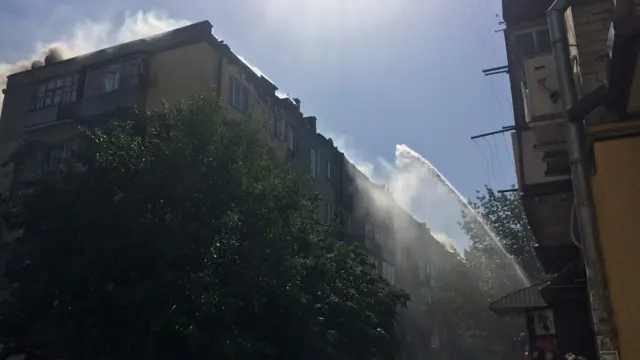 Пожежа в Новій Каховці