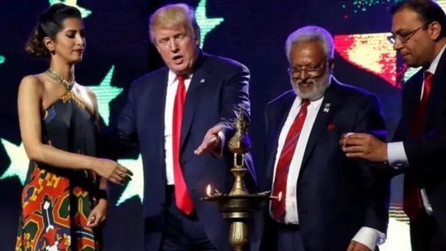 डोनल्ड ट्रंप, भारतीय समुदाय के कार्यक्रम में