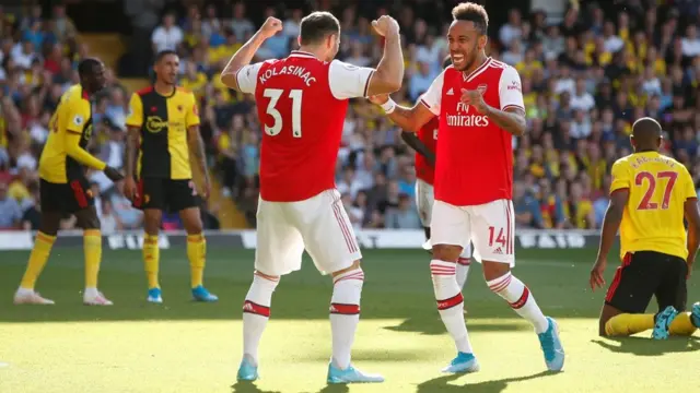 Pierre-Emerick Aubameyang na Kolasinac