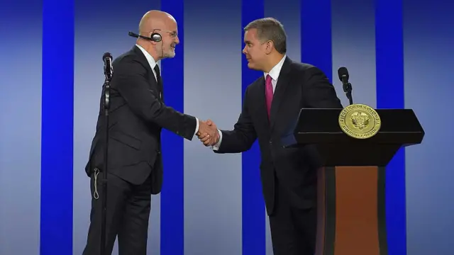 Michel Forst e Ivan Duque