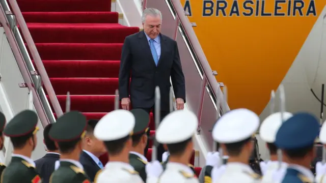 Michel Temer na China para reunião do Brics