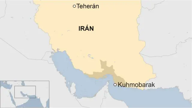 Mapa de Irán