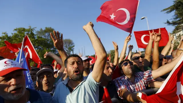 Türkiye'de darbe girişimi sonrası sokak gösterileri