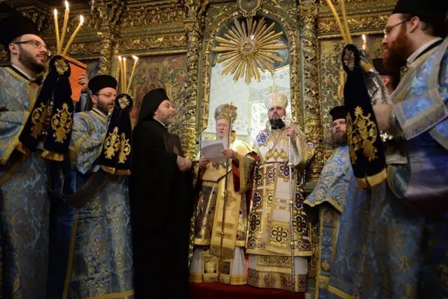 Патриарх Варфоломей и митрополит Епифаний