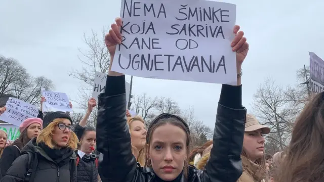 протест Ниједна жена више - стоп фемициду
