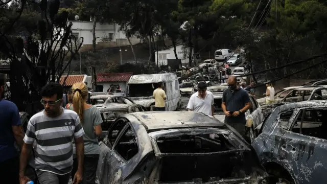 Пожежі в Греції