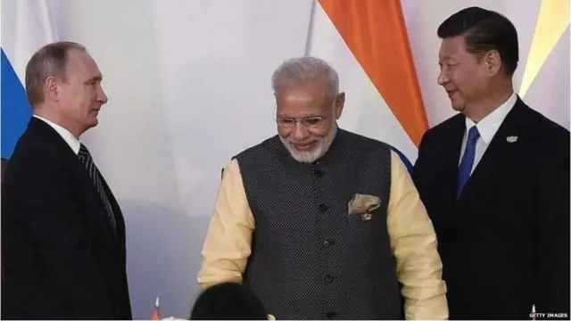 પુતિન, નરેન્દ્ર મોદી અને જિંગપિંગ