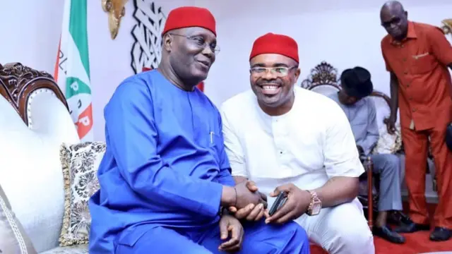 Atiku Abubakar tare da gwamnan jihar Eboyi