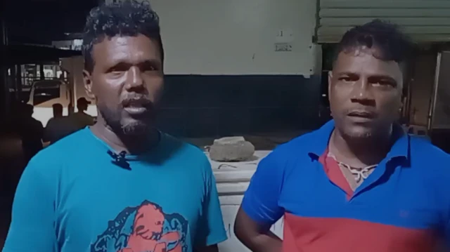 " ගොඩබිම ඉදලා කිලෝමීටර් 36ක් වගේ දුරක් මුහුදේ ගිහින් තියෙද්දී තමයි මුලින්ම මේක අපි දැක්කේ."
