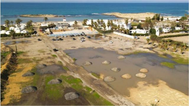 Vista aérea de la localidad de Tantura, en Israel.