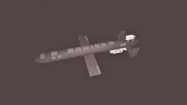 Сүрөттө: "Герань-5" – бул иш жүзүндө канаттуу ракета. Ал саатына 600 километрге чейин ылдамдыкты багындыра алат.