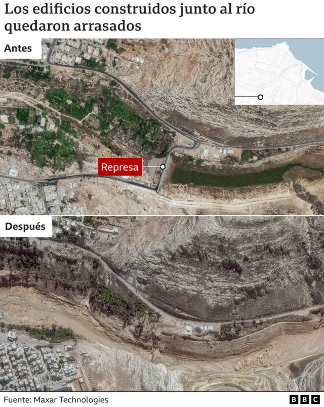 Imágenes de las zonas afectadas|