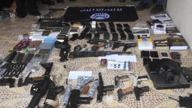 Barang bukti penangkapan terduga pelaku terorisme