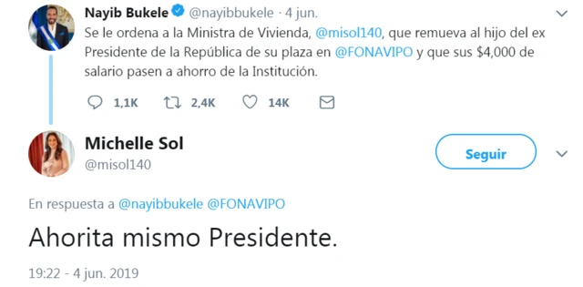 Tuit de Bukele