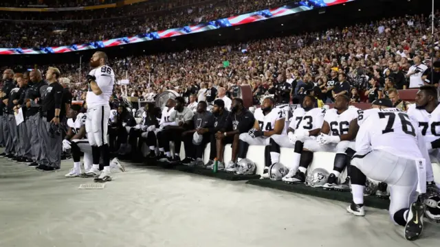 Jugadores de los Raiders de Oakland