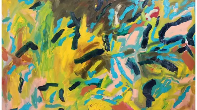 Một tác phẩm của Bùi Chát trong triển lãm Improvisation tại Alpha Art Station