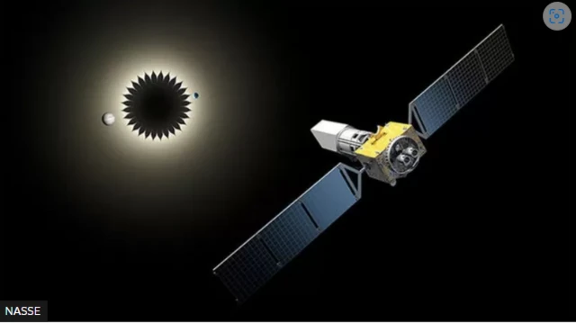 Ecran solaire prés d'une étoile