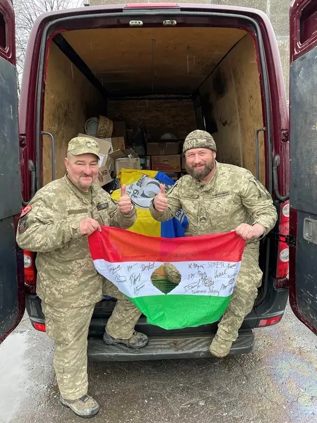 Федір Шандор з побратимом