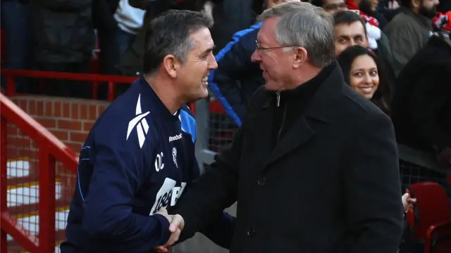 اوون کویل و الکس فرگوسن کنار زمین