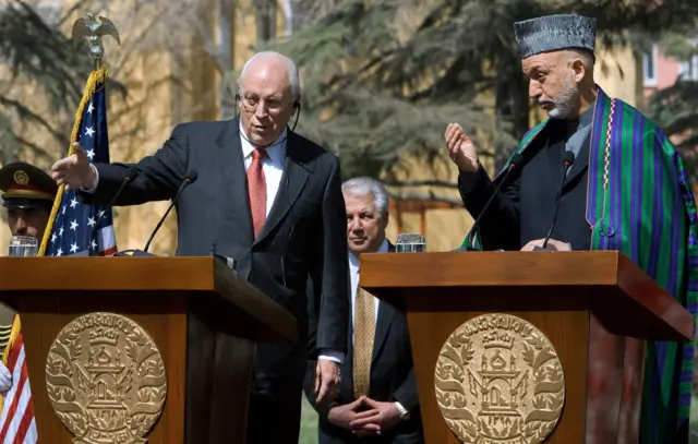 ډېک چېني او ولسمشر حامد کرزی