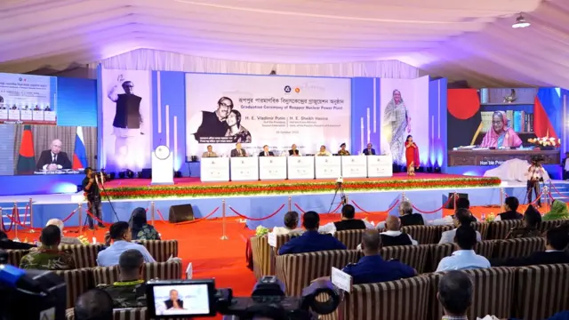 জ্বালানি হস্তান্তর অনুষ্ঠানে ভার্চয়ালি যোগ দেন রাশিয়া পেসিডেন্ট পুতিন