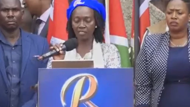 Martha Karua speaking