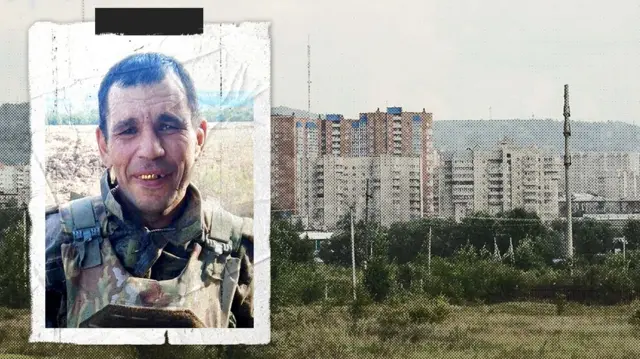 Ринат Мукменов в военной форме на фоне родной Читы 