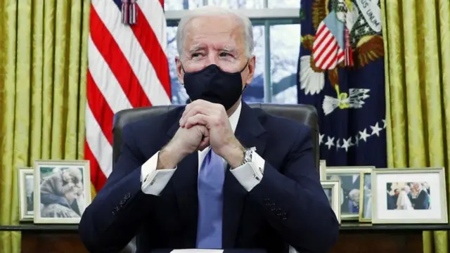 写真で見る】 バイデン米新大統領が就任 宣誓しホワイトハウスへ
