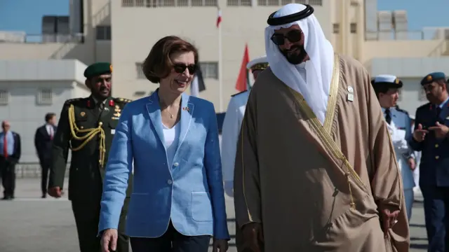 وزرای دفاع امارات و فرانسه