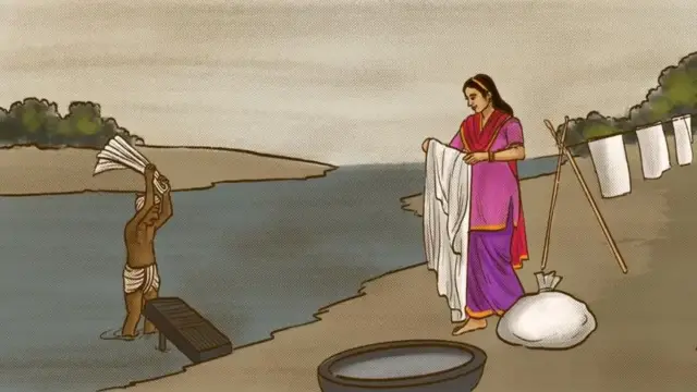سسی کی پرورش ایک دھوبی کے گھر میں ہوتی ہے