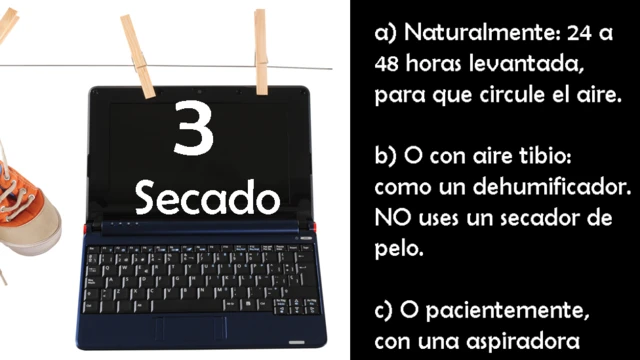Primeros auxilios para una laptop mojada 3