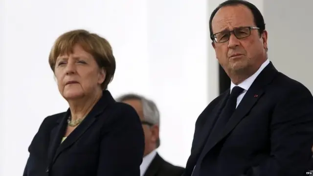 Angela Merkel e Francois Hollande