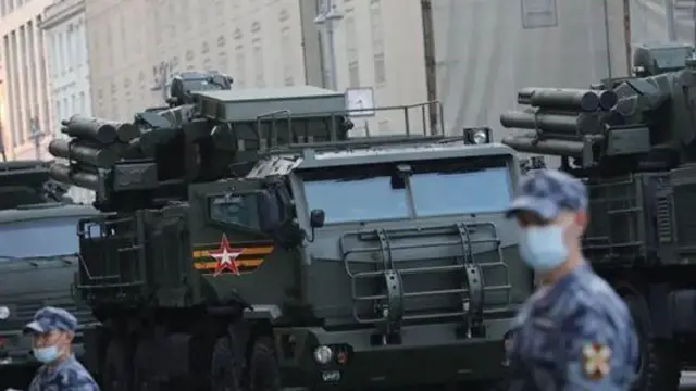 Зенітна система "Панцир" в Москві під час параду у 2020 році.