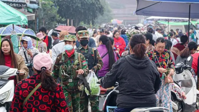 TNLA ထိန်းချုပ်ထားတဲ့ နမ့်ခမ်းမြို့မြင်ကွင်း (ပုံဟောင်း)