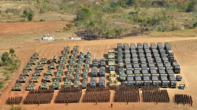 ၂၀၁၉ ဇန်နဝါရီ က "ဘုရင့်နောင်"ခေါင်းစဥ်နဲ့ မိတ္ထီလာ(မုန်တိုင်) မှာ လုပ်ခဲ့တဲ့ တပ်မတော် ကြည်းနဲ့လေ ပူပေါင်းစစ်ဆင်ရေး