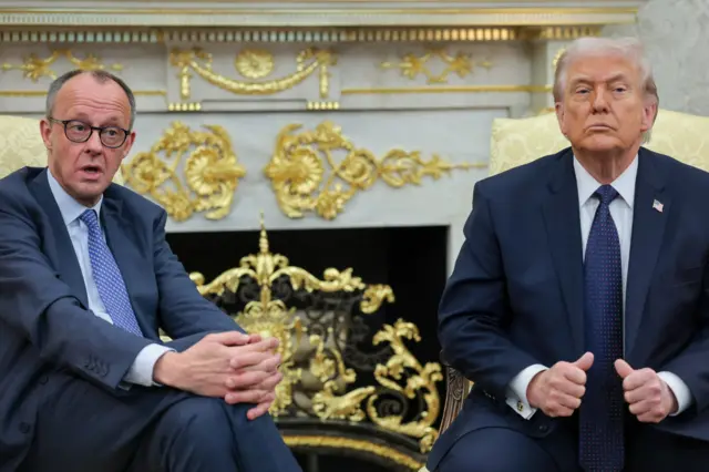 Трамп та Мерц в Овальному кабінеті