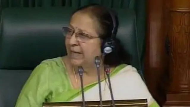 લોકસભાનાં સ્પીકર સુમિત્રા મહાજન