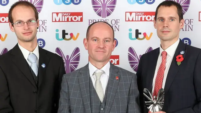 Joshua Bratchley, Jason Mallinson and Chris Jewell (left to right)