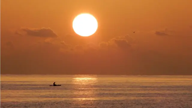 Bình minh trên biển Miami