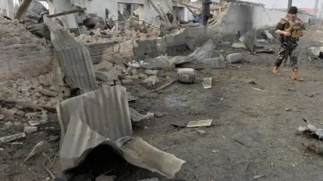 तालिबान हमले के बाद का मंज़र