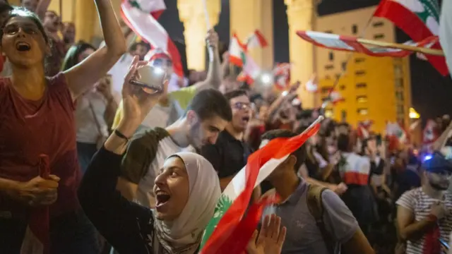 Protestas en el Líbano.