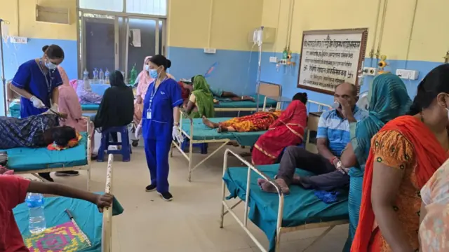 वीरगन्जको अस्पतालमा भिड