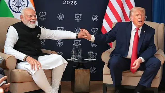 प्रधानमंत्री नरेंद्र मोदी और अमेरिका के राष्ट्रपति डोनाल्ड ट्रंप