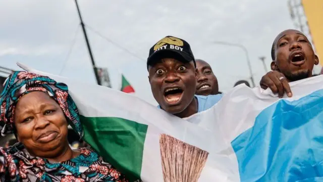 Tinubu'nun destekçileri