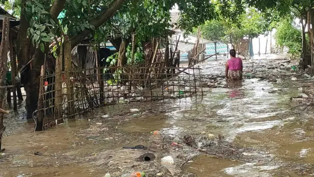ရေကြီးခဲ့တဲ့ ရခိုင်ပြည်နယ်၊ ပေါက်တောမြို့