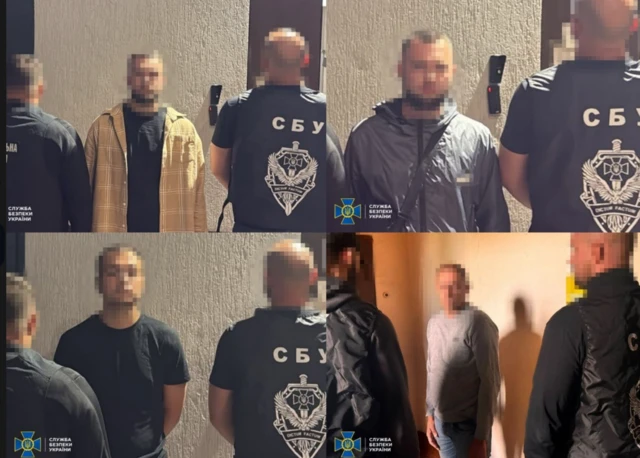 Колаж із фото затриманих, які оприлюднило СБУ