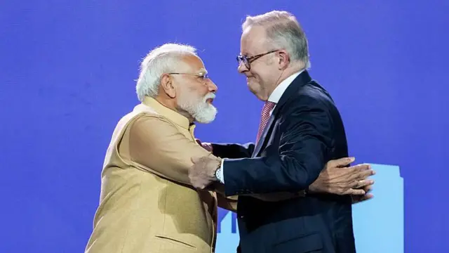 नरेंद्र मोदी और ऑस्ट्रेलिया के प्रधानमंत्री एंथनी अल्बनीज़