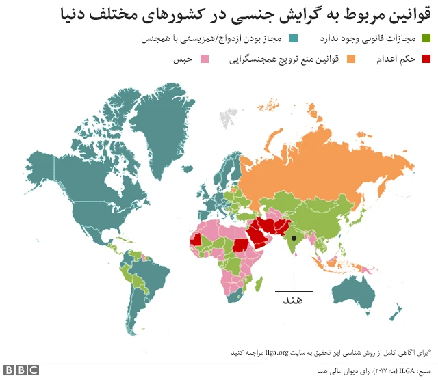 قوانین مربوط به گرایش جنسی در جهان