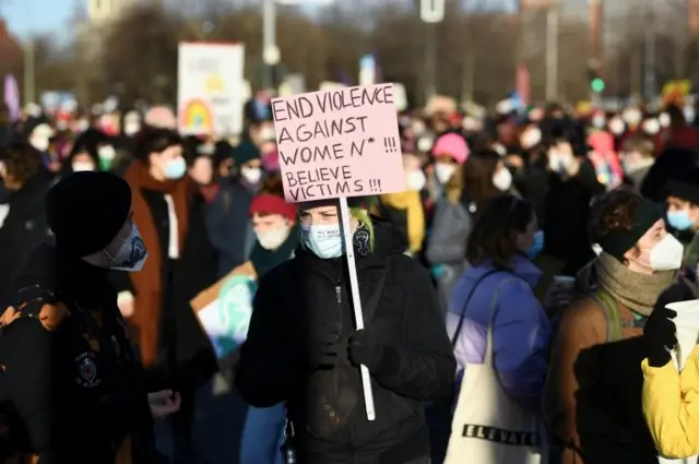 تظاهرات روز زن در شهر برلین آلمان