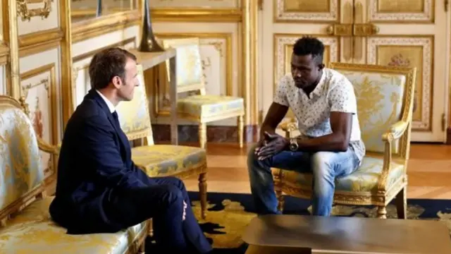 ماكرون استقبل مامادو في الإليزيه